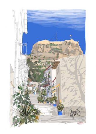 Dibujandro. Barrio Santa Cruz