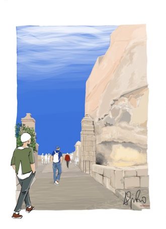 Dibujandro. Castillo de Santa Bárbara