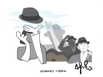Dibujandro. Leonard Cohen